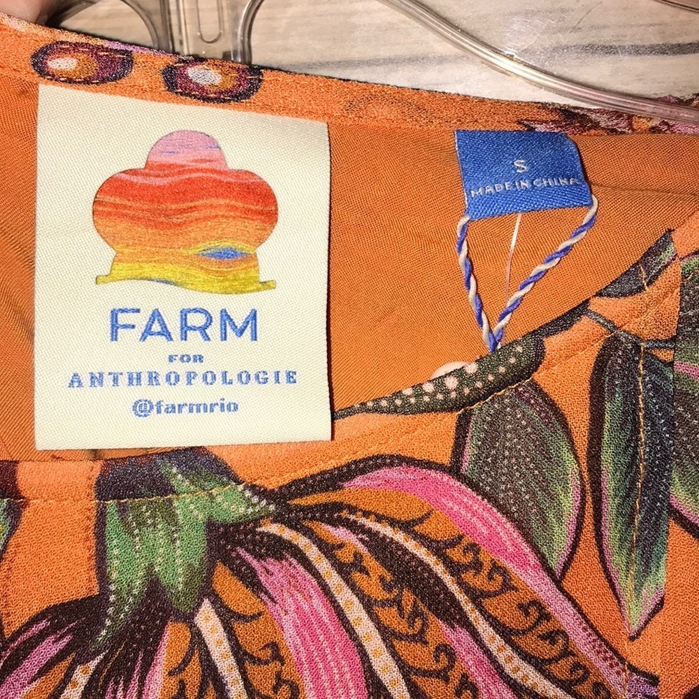 Farm Rio size small Adonia Pintucked size small Blouse - Picture 8 of 9